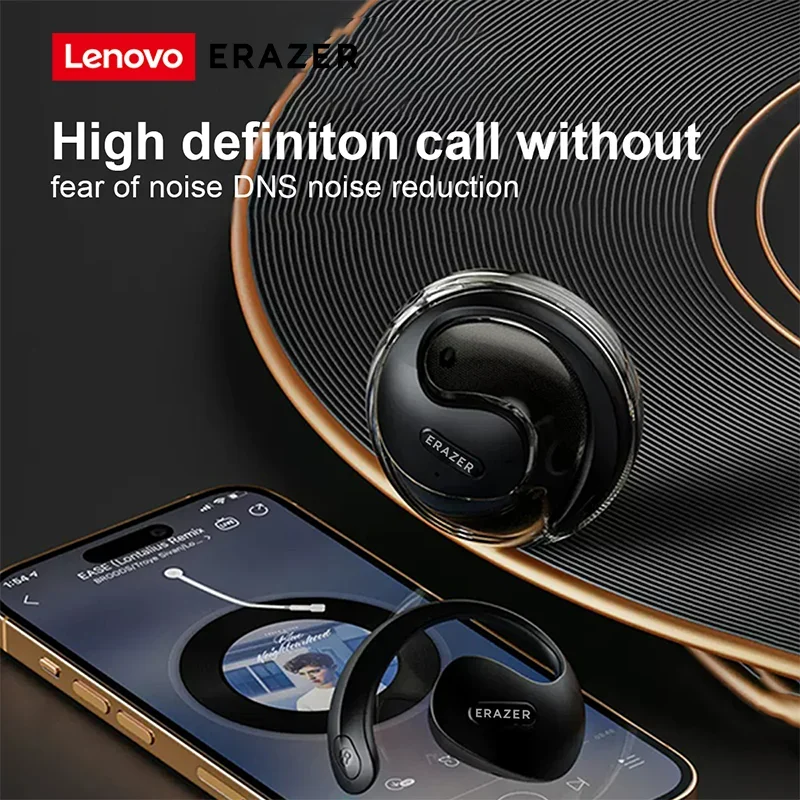 Lenovo ERAZER X15 Pro OWS Drahtlose Kopfhörer Bluetooth 5.4 Ohrhörer Sport Kopfhörer HIFI Sound Rauschunterdrückung mit Mikrofon