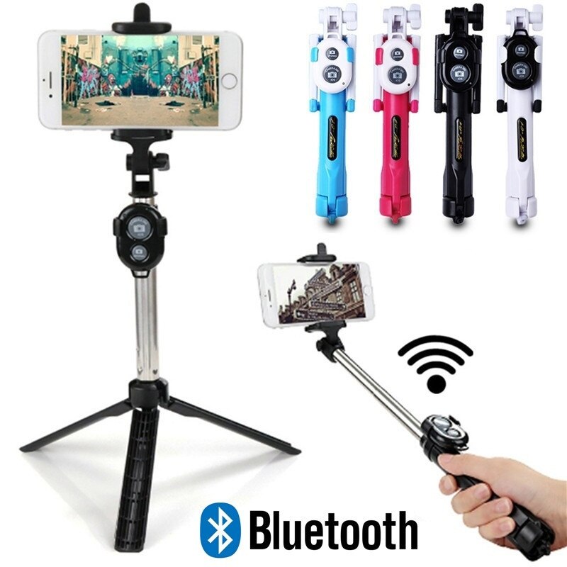 Statief selfie Stick Monopod Bluetooth Afstandsbediening voor iPhone Samsung Xiaomi Telefoon Selfi Stok palo selfie selfie stok sticks