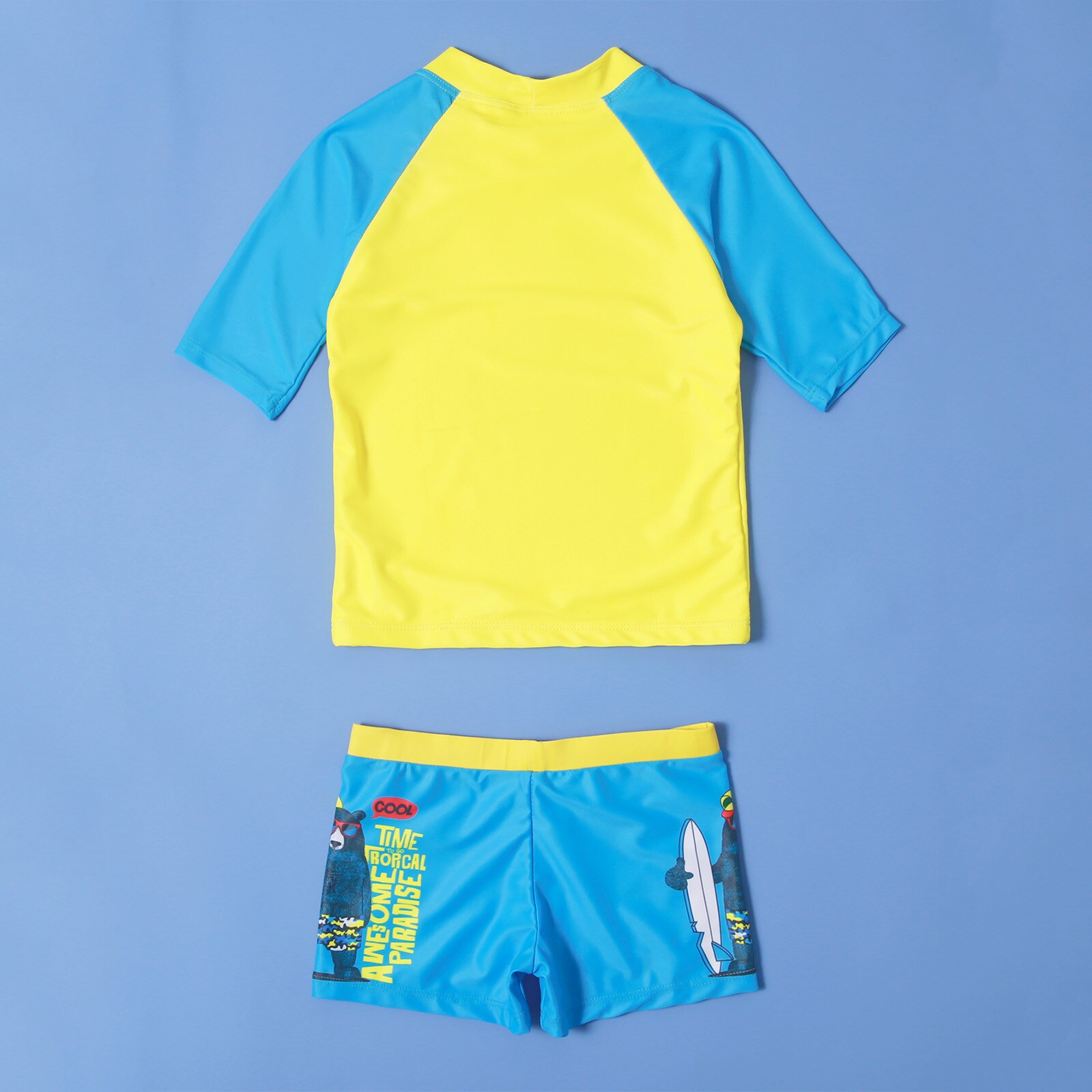 Peuter Baby Jongens Badmode Kleding Cartoon Brief Korte Mouw Badmode Badpak Zomer Outfits Kinderkleding