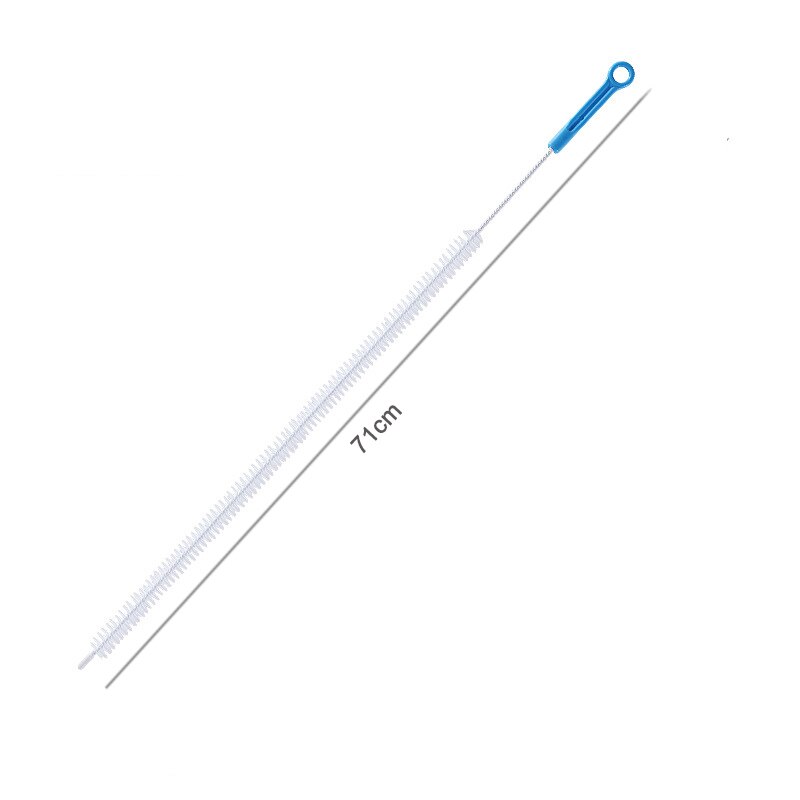 Sewer Cleaning Brush Pipe Dredge Tool Curved Sink Brush Kitchen Bathroom Drain Pipe Cleaner Clog Plug Hole Remover Tool: blue 71cm