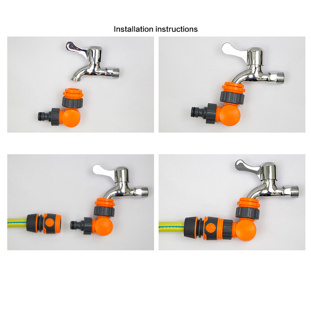 Rotating Garden Quick Connect Irrigation Agricultural Rotatable Quick Joint Water Control Valve 1/2'' 3/4 '' Irrigation Tool