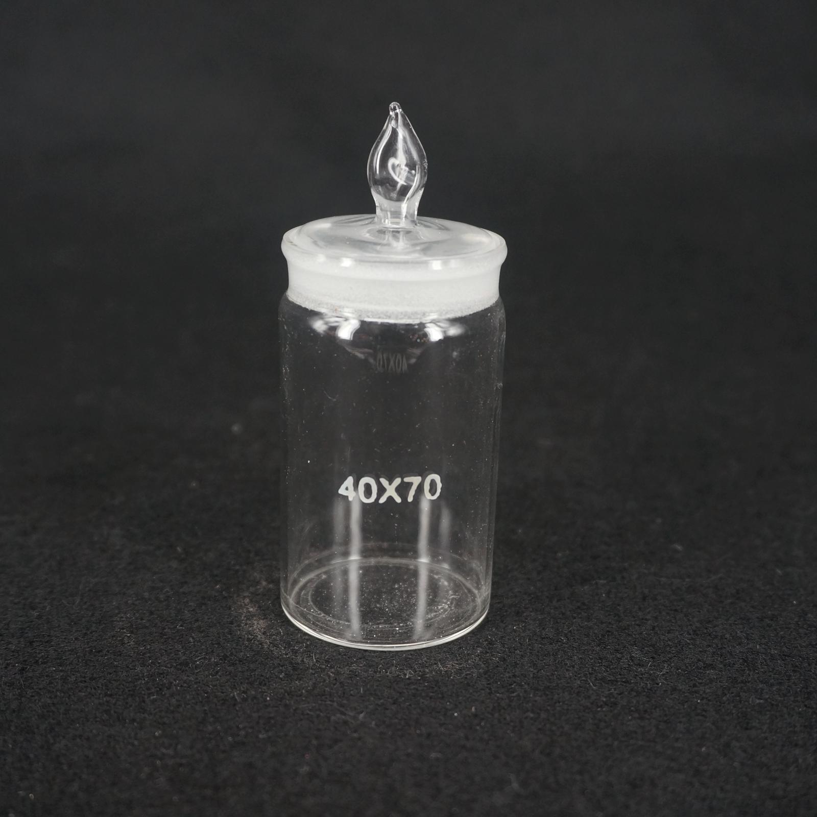 40x70mm Glas Wiegen Flasche in Niedrigen bilden Glas Wiegen Spezifische Schwerkraft Flasche