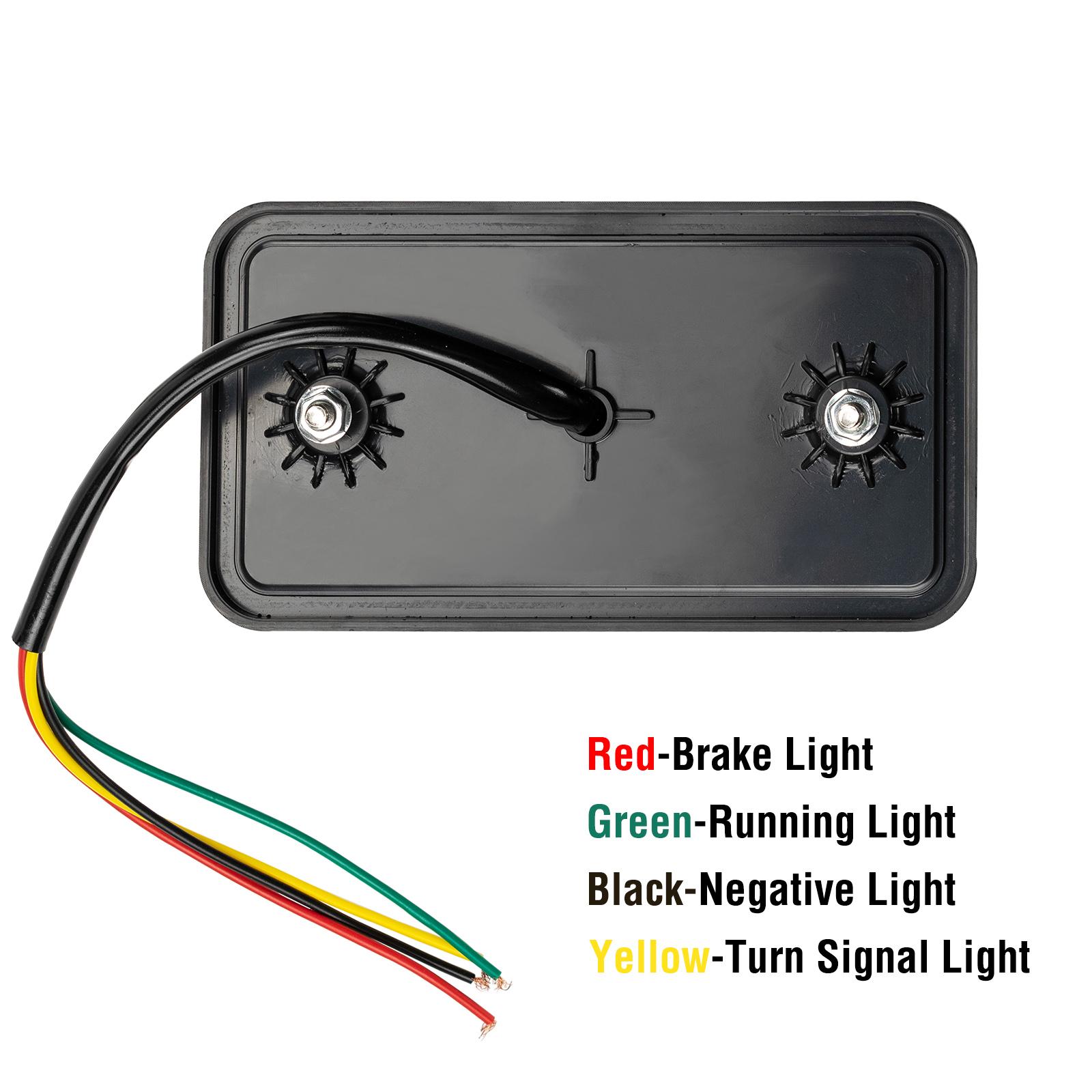 2Pack 10 Led Trailer Staart Achterlicht Richtingaanwijzer Reverse Brake Lamp Voor Vrachtwagen Vrachtwagen Caravan Van Ute rv Tractor DC12V-24V