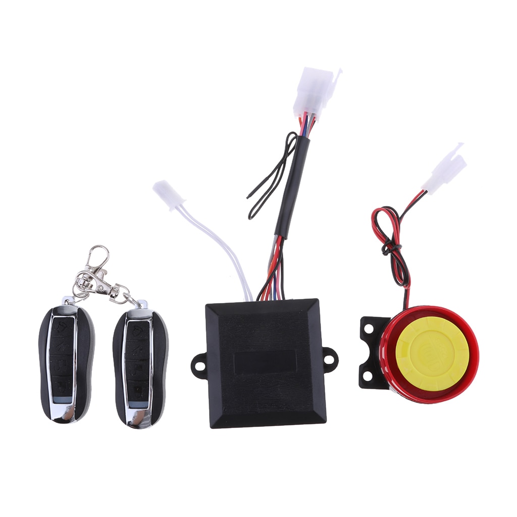Motorcycle Motorbike Alarm System Anti-theft Security Remote Control Set Kits