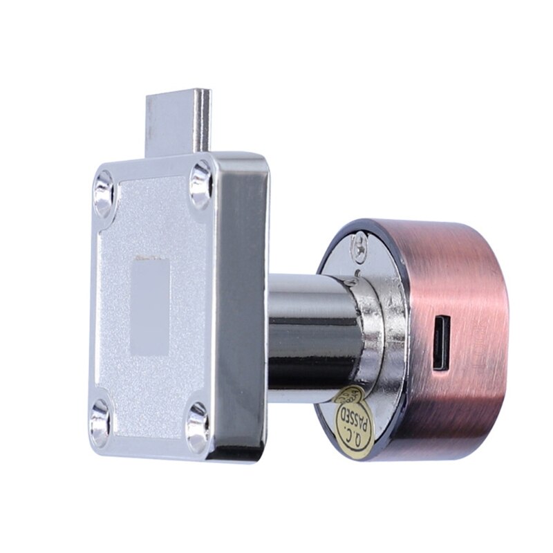 Safe Fingerprint Door Lock Hole Free Installation for Mailboxes School Lockers Shoe Cabinet Bookcase File Cabinet