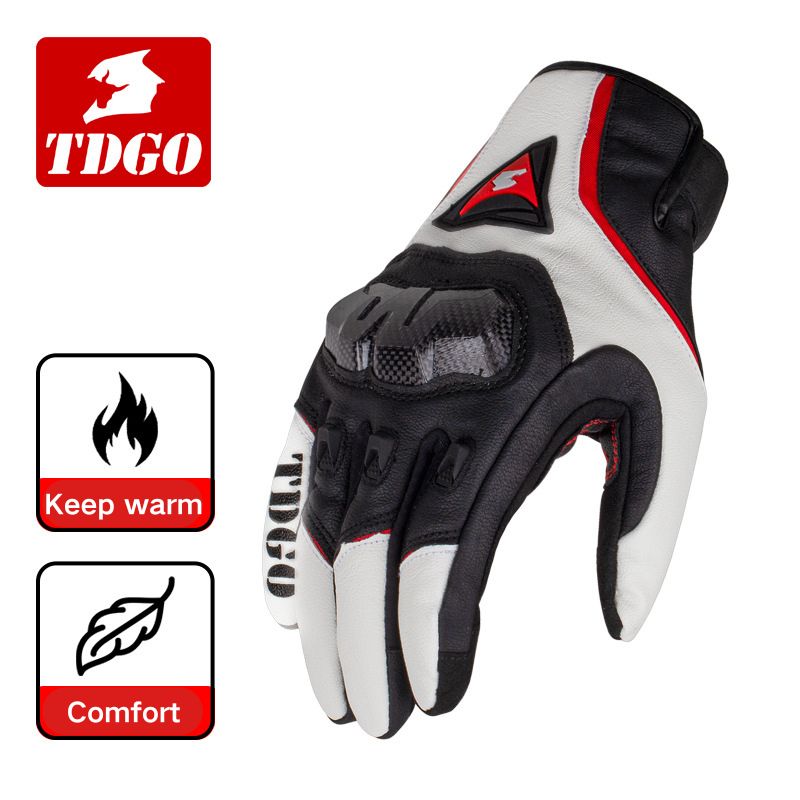 Leichte Sommer-Motorradhandschuhe, Leder, Kohlefaser, Sport-Fahrradhandschuhe, rutschfeste Moto-Cross-Handschuhe für Männer und Frauen