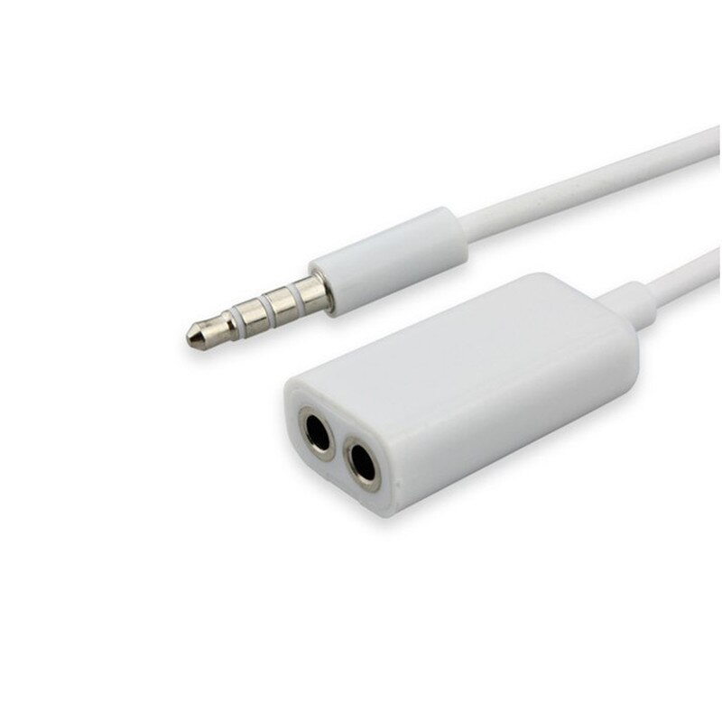 Universal 3.5mm 1 Male To 2 Dual Female Jack Audio Headphone Splitter Cable for IPhone Cabo Auxiliar Auxiliary Wire For Music