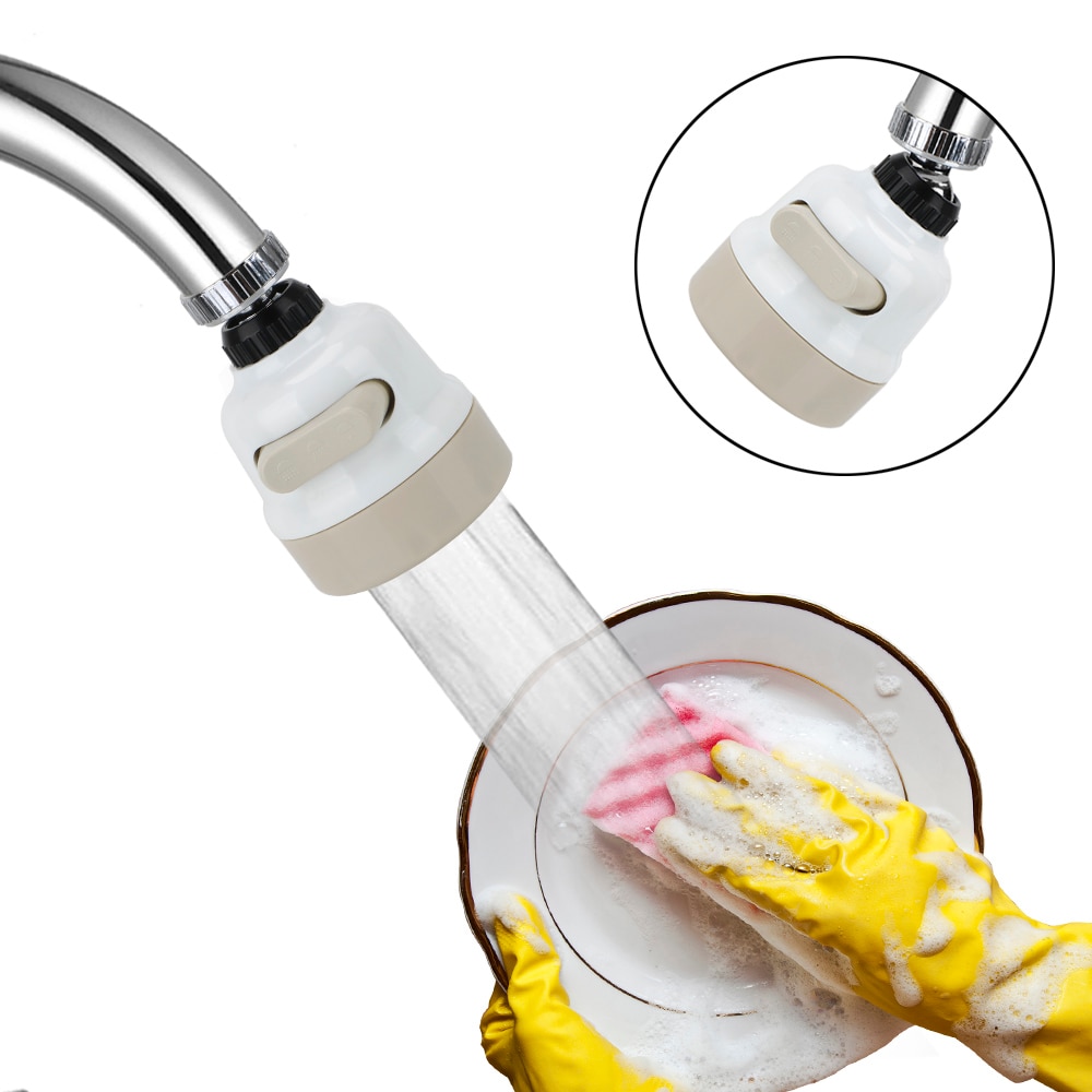360 Graden Draaibare Sproeikop Kraan Kraan Filter Nozzle Hoge Druk 3 Modesuniversal Slang Tap Universal Keuken Adapters