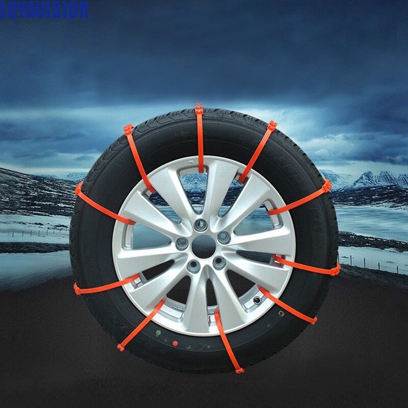 10 stk masse bil universal mini plast vinterdæk hjul sne kæder til biler / suv bil-styling skridsikker autocross udendørs  #0926