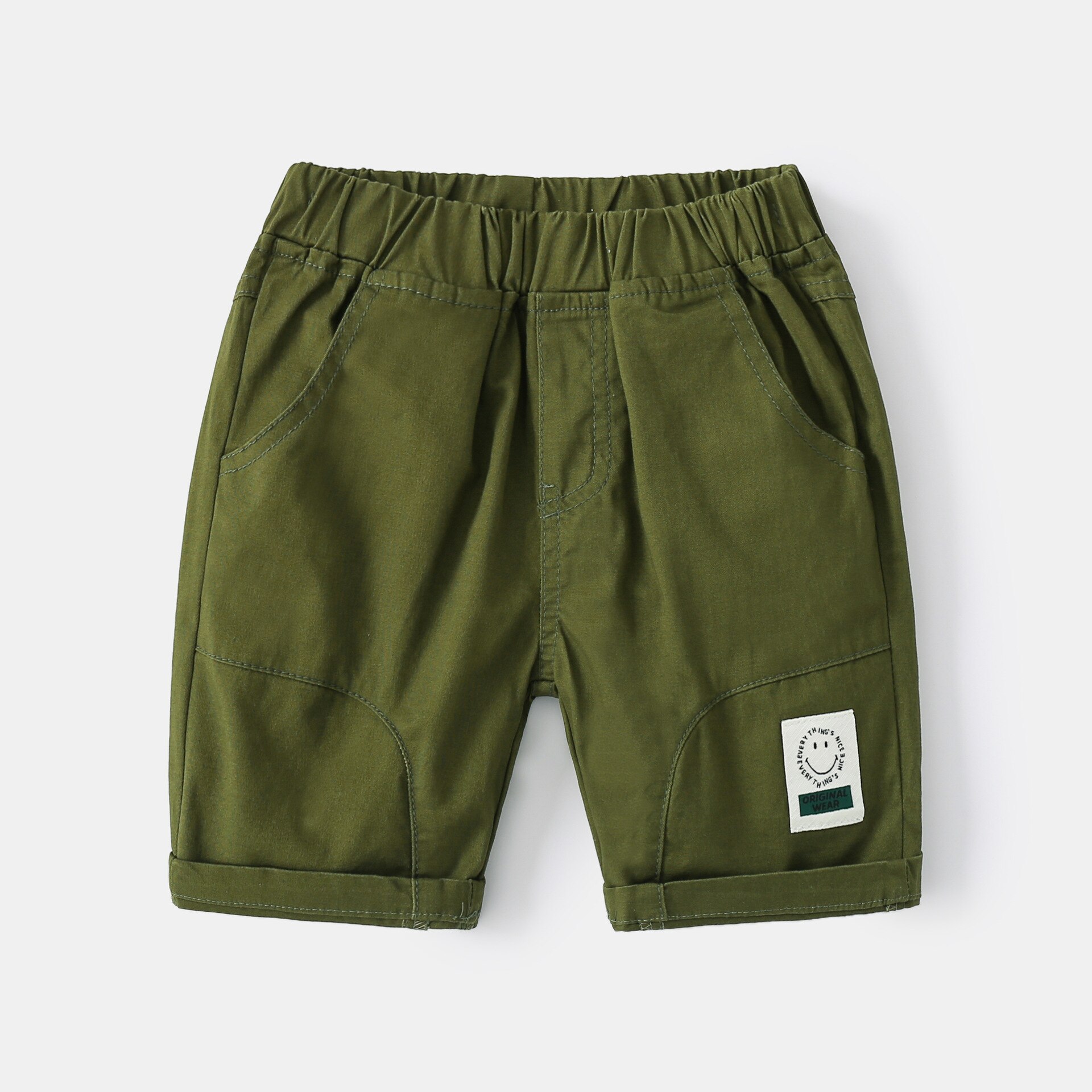 Short d'été en coton uni pour garçons, vêtements décontractés, à la , 3-8T: 3 / 130