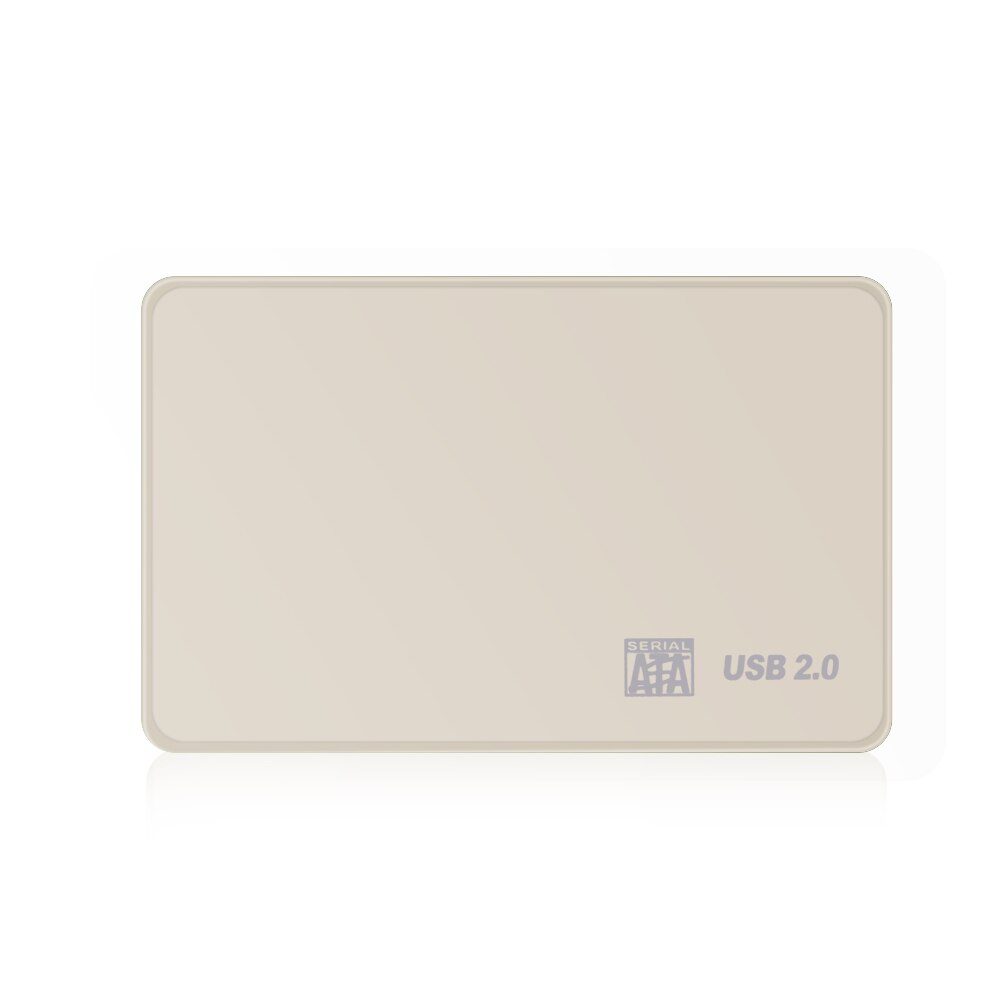 Custodia rigida da Sata a USB 3.0 2.0 per custodia da 2.5 pollici SSD HHD custodia da 10TB custodia rigida per HDD esterna: USB 2.0 White