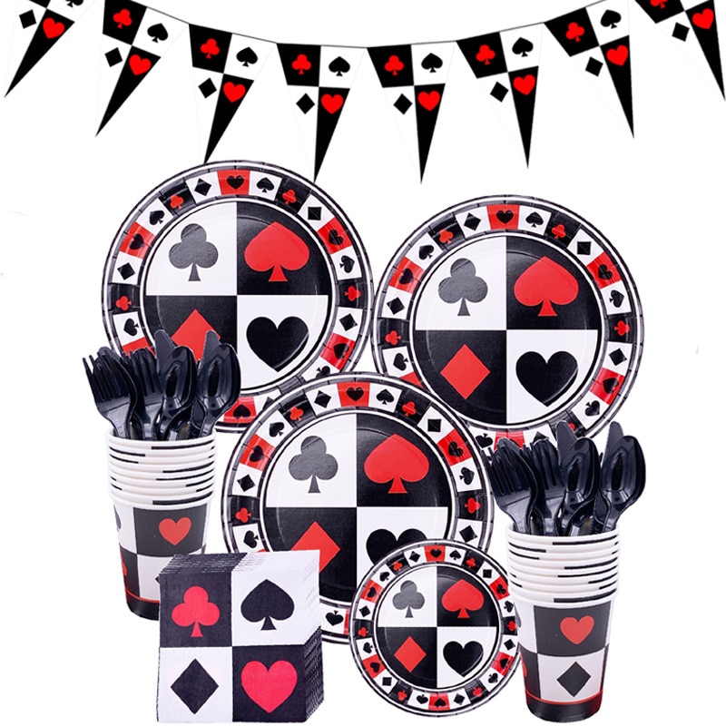 20 zoll Spaten/Herzen/Vereine/Diamanten Luftballons las Vegas Kasino Party Dekor Alice Ich bin Wunderland Tee Party liefert