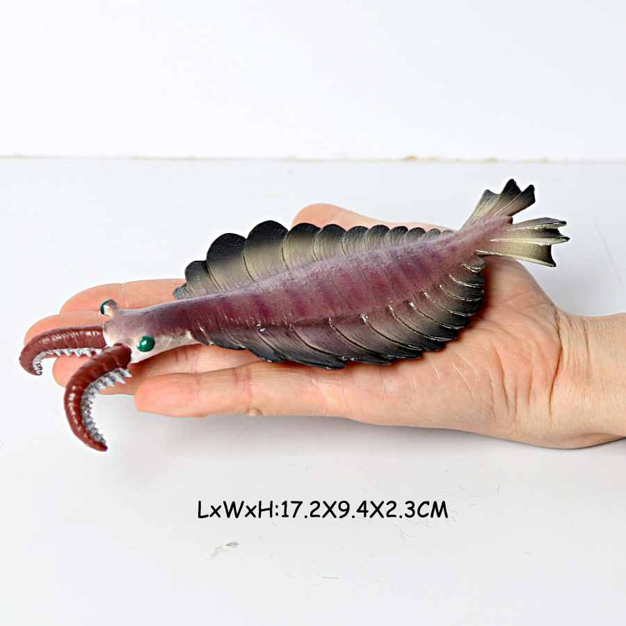 Creatura marina prehistórica de plástico, Animal del océano Cambriano antiguo, Nautilus,Trelobita,Baculitis,Opabinia,Pikaia, figuritas marinas, juguetes: Lavanda
