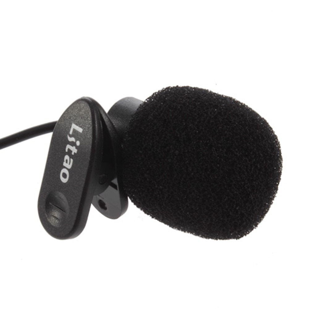 3.5mm Mini Studio Black microfone Hands Free Clip Speech Microphone for PC Desktop Notebook For Computer