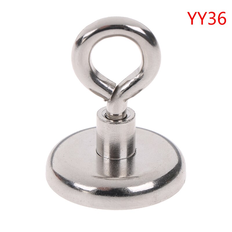 1 Pc Round Strong Neodymium Magnet Round Pulling Force River Fishing Magnetic Hooks: 36