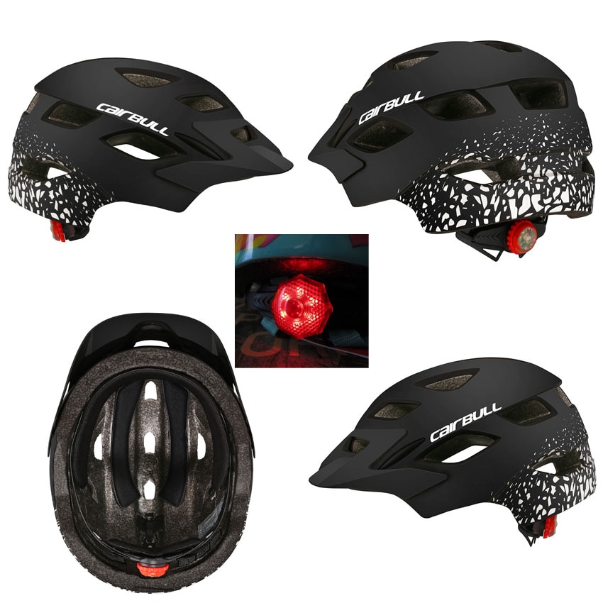 CAIRBULL JOYTRACK Kids Cycling Helmet With Tail Light, Child Skating Safety MTB Helmet Balance Bike Protective Helmet 6 Colors