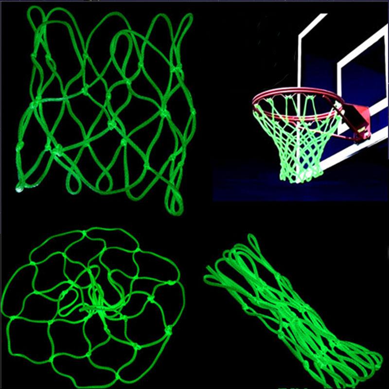 45cm nylon gul luminescens atletisk sport backboard kurv nett utendørs basketballbane basketball nett match luminoso
