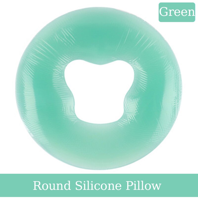 Non-Marking Non-Slip Face Pad Soft Spa Massage Silicone Face Relax Cradle Cushion Bolsters Pillow Pad Beauty Care Pillow: Green