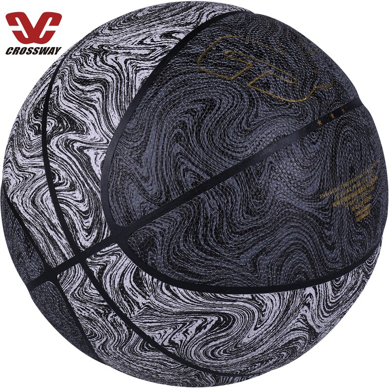 CROSSWAY Non-slip Basketball Official Size 7 Game Training Equipment Basket Ball Free with Net Bag Needle Inflator Accessories
