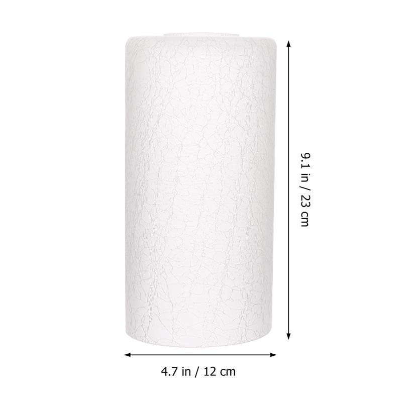 Cylindrical Shape Lampshade Replaceable Glass Lamp Shade Delicate Lampshade Cylindrical Glass Lampshade