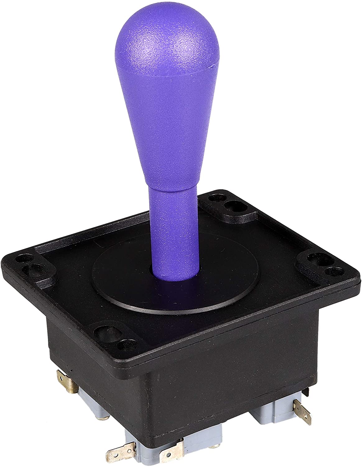 EG STARTS Joystick de compétition d&#39;arcade de Style américain, 2 broches, poignée elliptique commutable de 8 façons, précision 8 voies 187&quot;: Violet