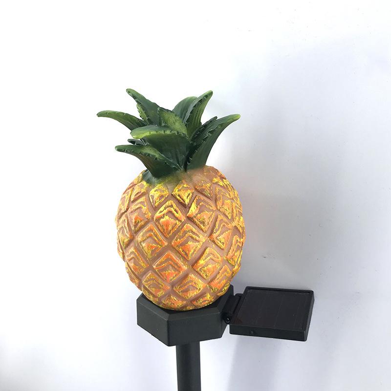 Solar LED Lawn Lamp Pineapple Cactus Shape Spike Light for Outdoor Garden Yard Ground Landscape Lamp: Pineapple