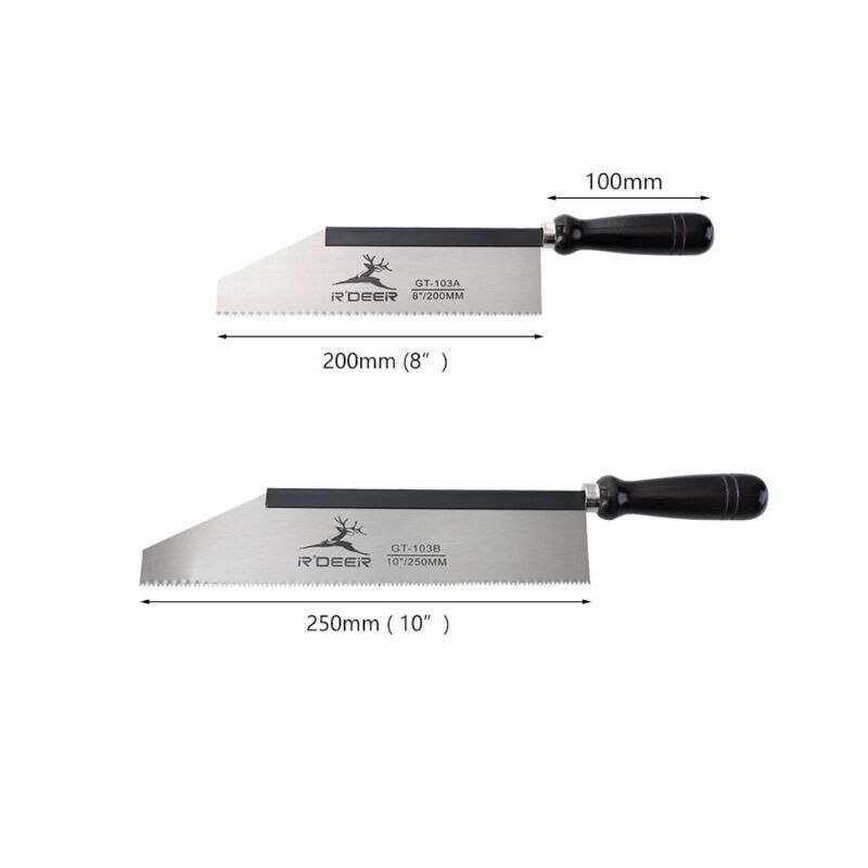 200/250mm Mini Hand Saw Hacksaw with Handle Manganese Steel for Woodworking Cutting Tools