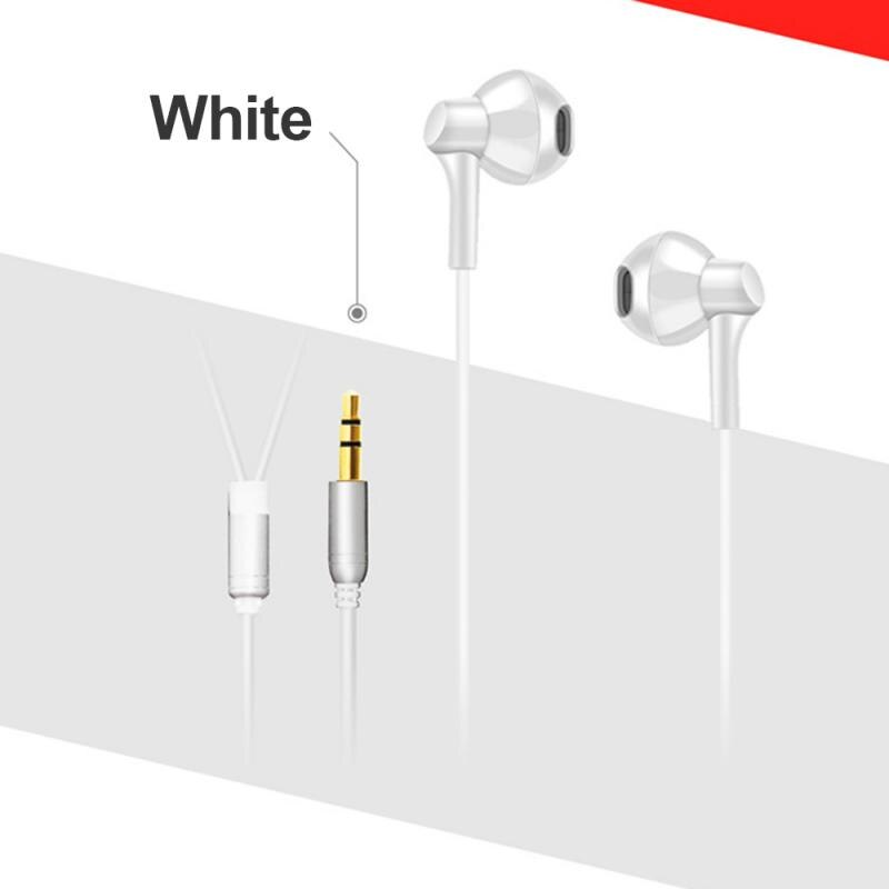 3m MP3 Subwoofer Super Long Wires Earphone In-ear Hearphones Earbuds Anchor Live Heavy Bass Noise Headset For Xiaomi: White