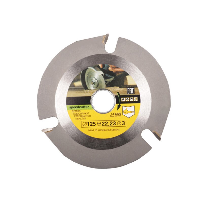 Hoja de sierra Circular de 125mm y 6T, amoladora multiherramienta, disco de sierra, disco de corte de madera de carburo, cuchillas de tallado para amoladoras angulares: 125mm 3T