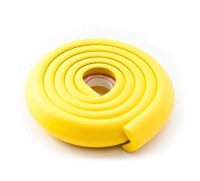 1pc 2m baby säkerhetsbord skrivbord kantskyddslist hemkuddskyddslist säkert skydd barn barremsa mjuk tjockare: Gul