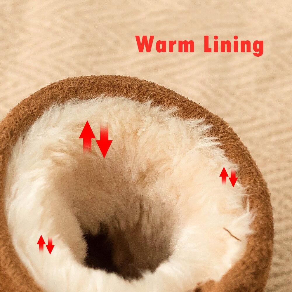 Kushyshoo Kinderen Katoenen Schoenen Winter Baby Fleece Peuter Schoenen Jongens Snowboots Kinderen Warme Schoenen Kids Laarzen Meisjes