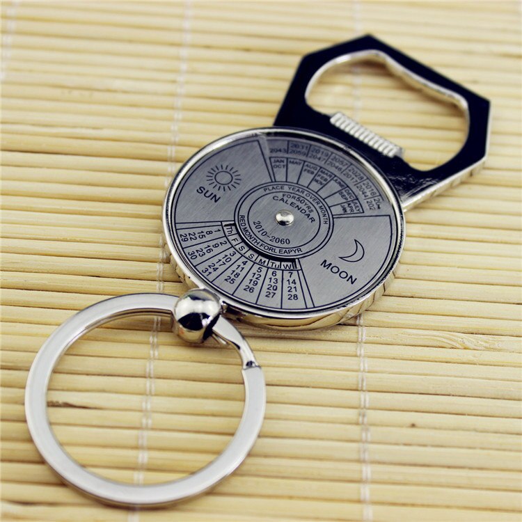 GIEMZA Jaar Kalender Opener Kompas Kalender 1 pc Magical Kalender Metal Bar Tool Bier Kurkentrekker Key Sinker: English