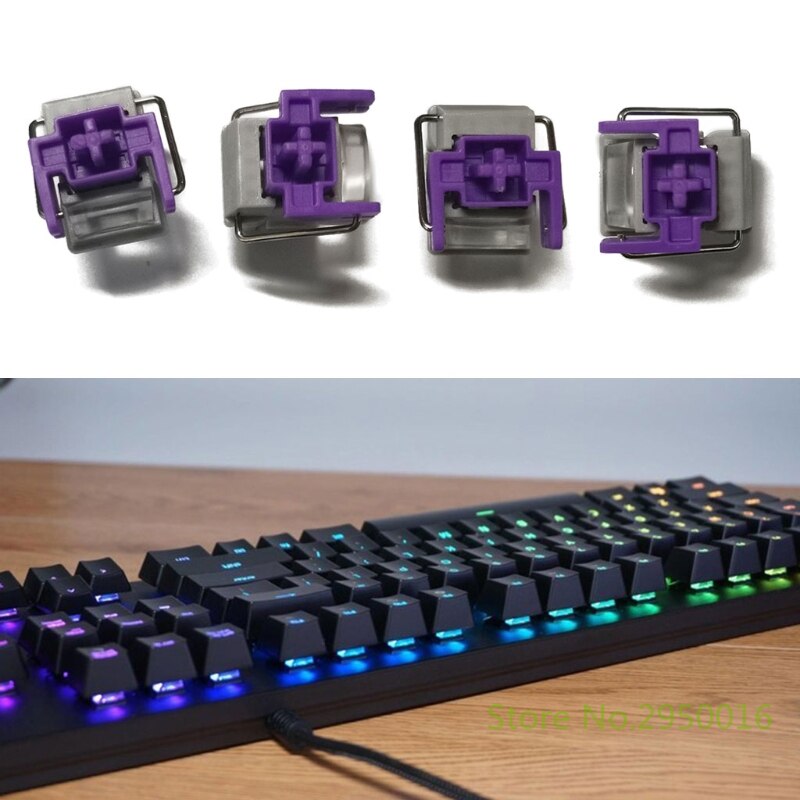 4Pcs Red/Purple Optical Switches Swap Switch for Razer Huntsman Elite Gaming Mechanical Keyboard Switches