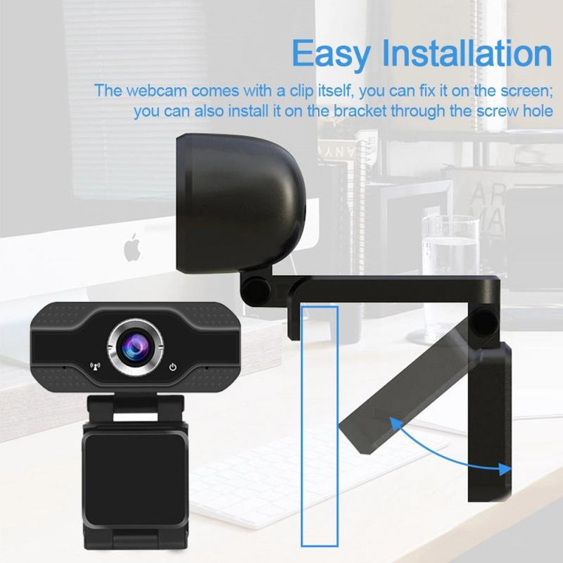 1080P HD Web Camera USB Webcam Built-in Microphone Drive-Free Plug And Play Computer Camera For Laptop Desktop Computer