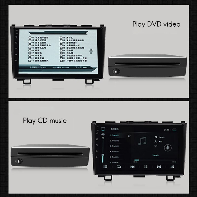 Lecteur CD/DVD de boîte de Radio stéréo externe de SUV de voiture d'interface d'usb noire pour l'autoradio de pièces intérieures d'android