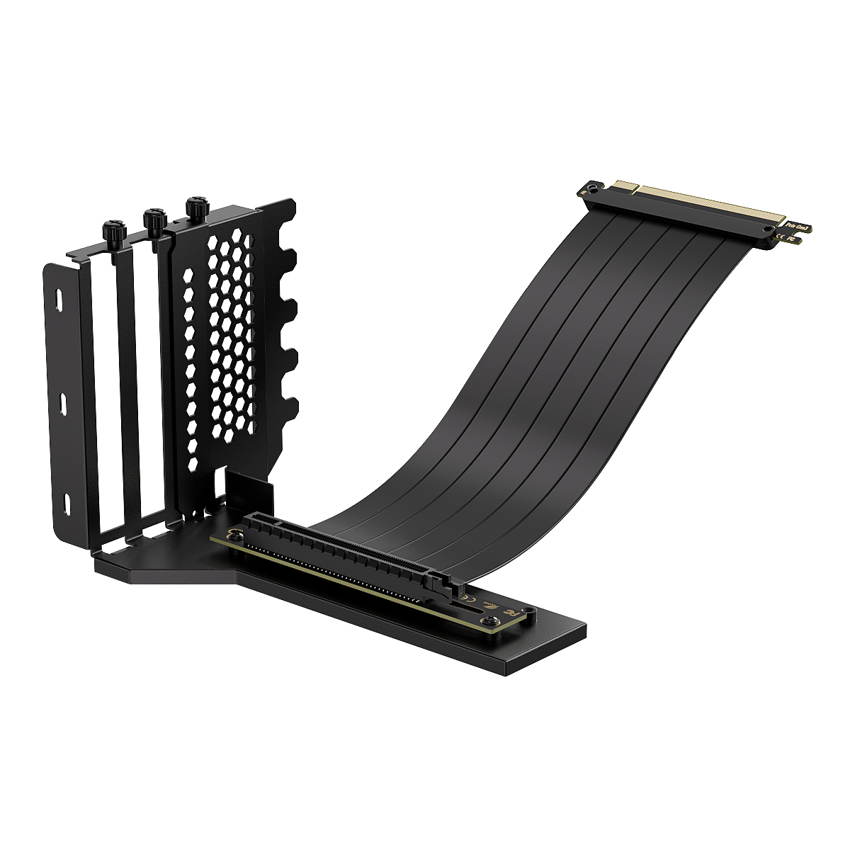 TEUCER-Soporte de montaje Vertical GPU, Kit de soporte para tarjeta gráfica con Cable elevador antiinterferencias PCI-E 4,0x16 de 20cm, 90 grados