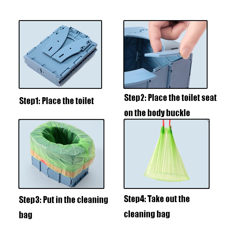 Pot Portable pliable pour enfants et adultes, siège de toilette, voiture, voyage en plein air, Camping, entraînement, randonnée