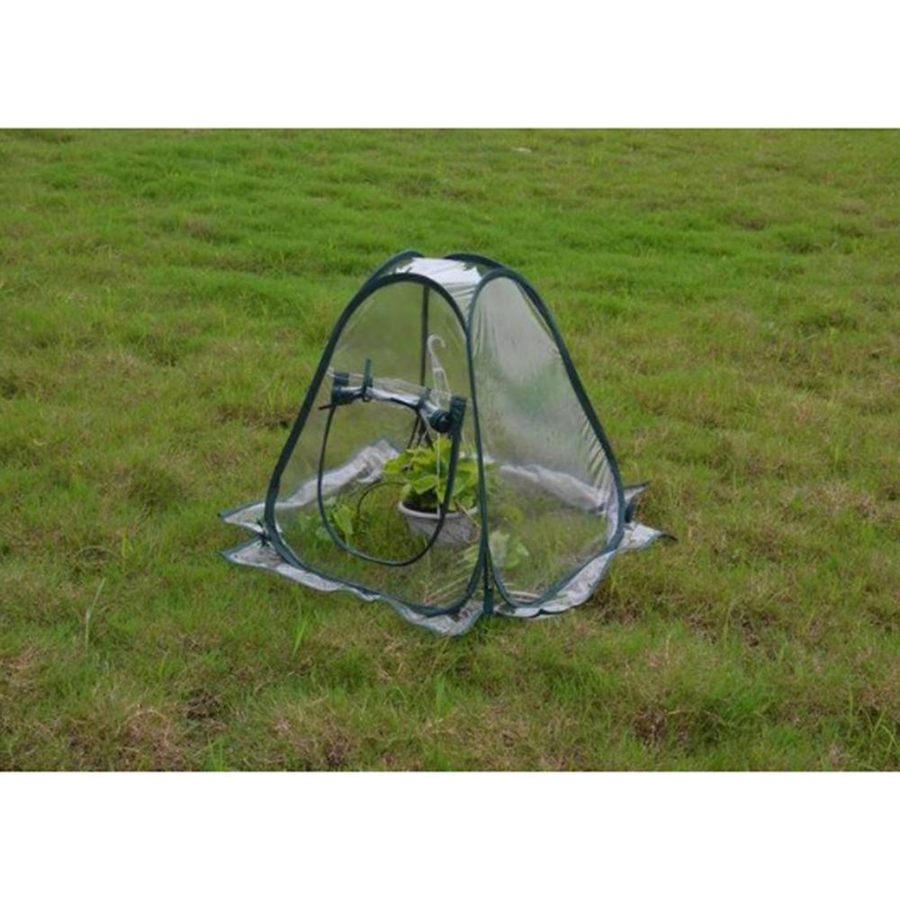 Portable Folding Mini Pop Up Greenhouse Transparent Flowerpot Garden Flower Cover Plant Shelter Warm Room Indoor/Outdoor Garden