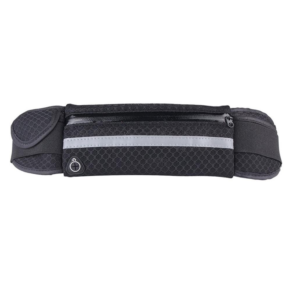 Multifunktionale Männer Frauen Taille Taschen Laufen fanny Pack Frauen Taille Packung Beutel Gürtel Camping Wandern Sport Tasche: schwarz