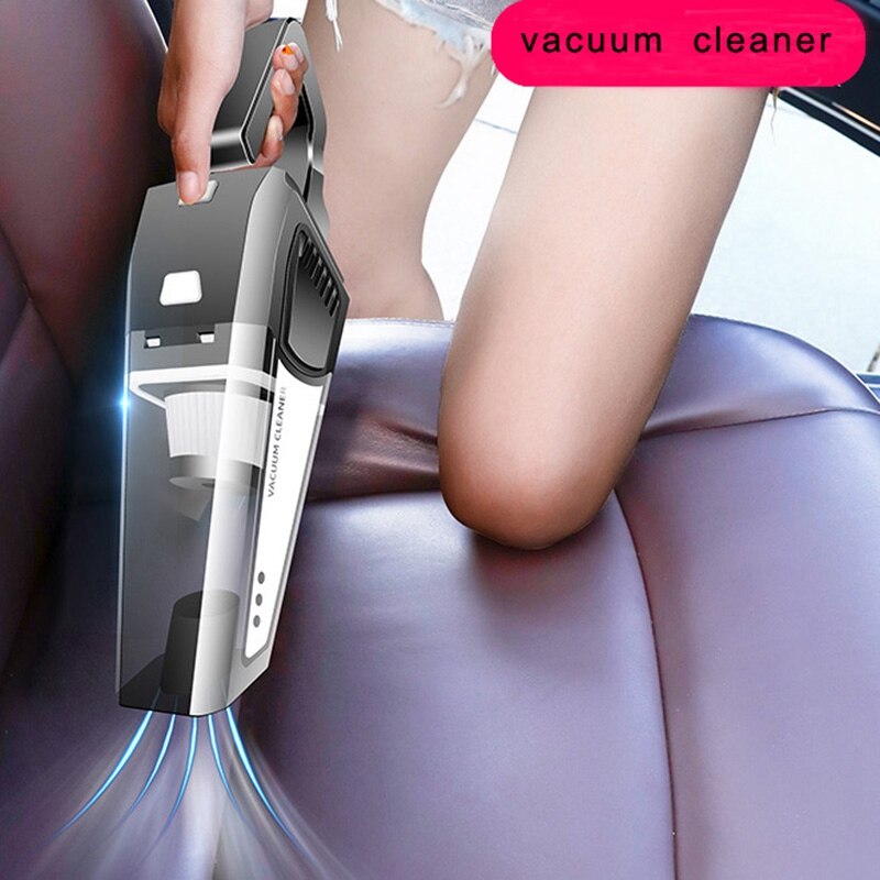 Handheld vacuum rechargeable rechargeable mini vacuum cleaner 120w high power 4500pa suction power for car home pet hair