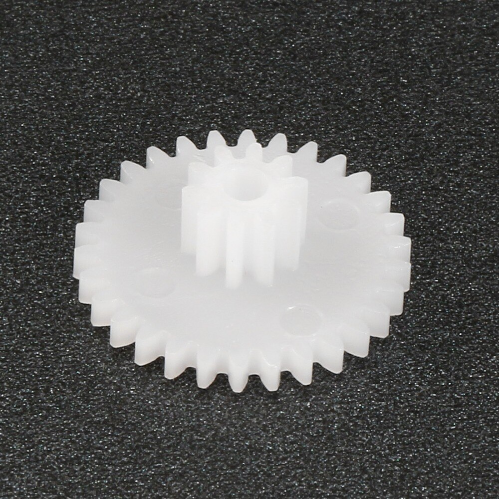 Uxcell 20 Pcs/lot 24 dents 24102B engrenage en plastique 5.7x13mm jouet accessoires 2mm diamètre du trou pour bricolage voiture Robot moteur