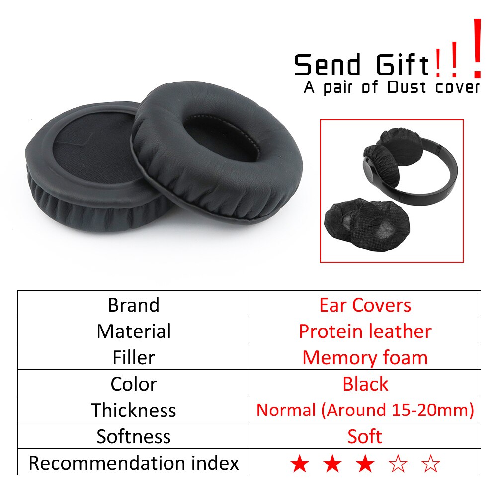 Nakładki na uszy Wymienne nauszniki do słuchawek Sennheiser HD25 HD25II: Ciemnoszary