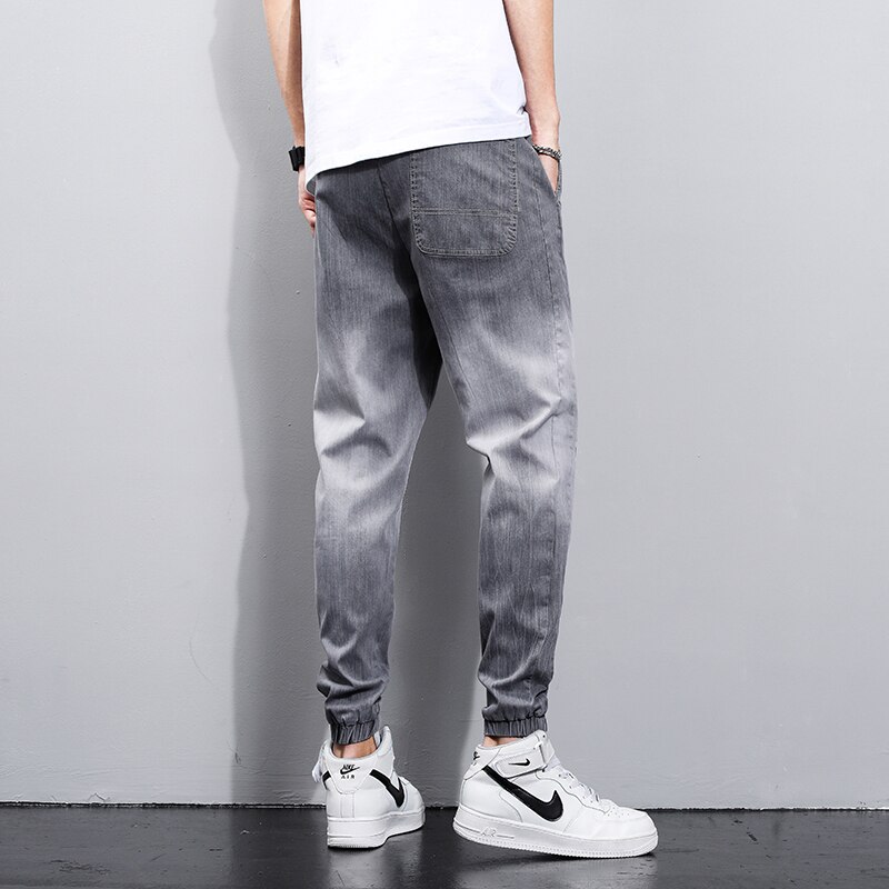 Summer Men Cargo Harlan Pants Imitate Jeans Men's Streetwear Harajuku Style Casual Cotton Pants Hip Hop Trousers Male
