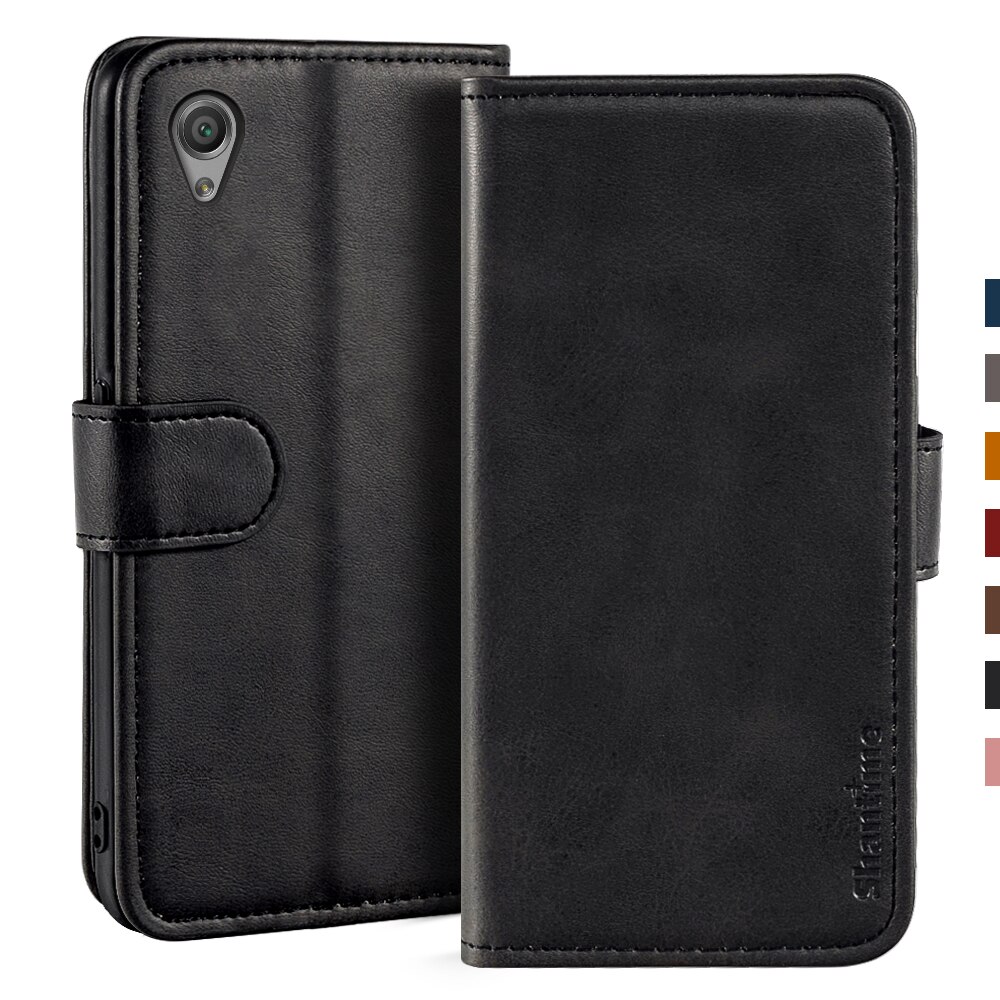 Case For Sony Xperia X F5121 Case Magnetic Wallet Leather Cover For Sony Xperia X Dual F5122 Stand Coque Phone Cases: Xperia X Dual F5122 / Black