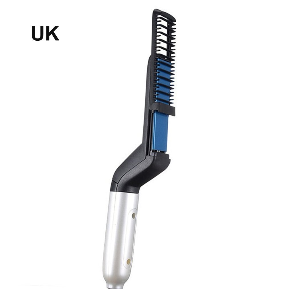 Peine cepillo de pelo multifuncional alisador de barba alisador de cabello peine eléctrico alisador de barba para hombres