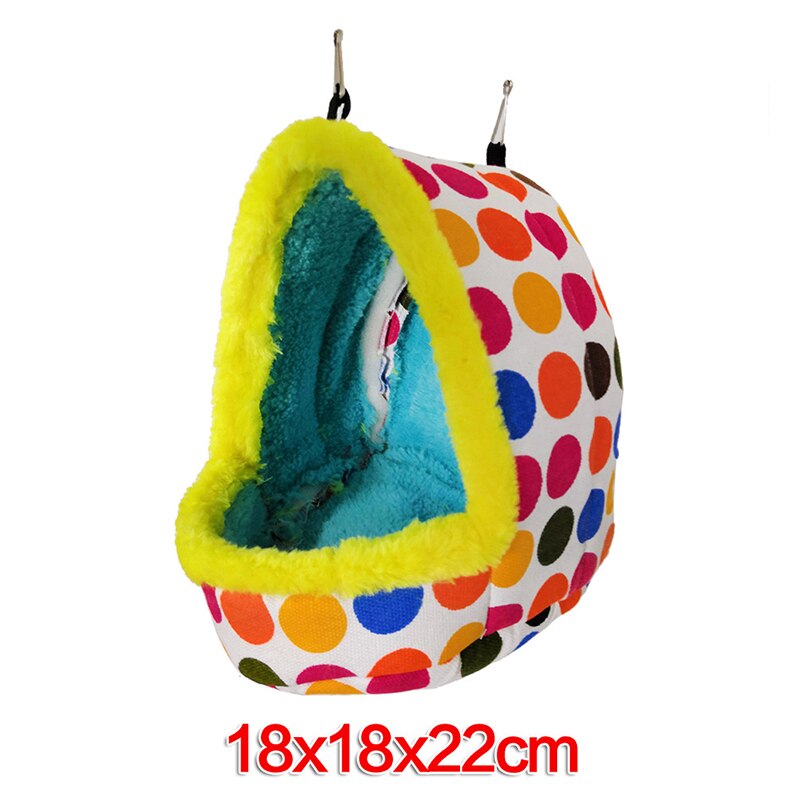 Warm Vogel Papegaai Nest Zachte Pluche Huisdier Vogel Hangmat Papegaai Hamster Chinchilla Eekhoorn Opknoping Cave Tent Huisdier Slapen Nest Huis: L