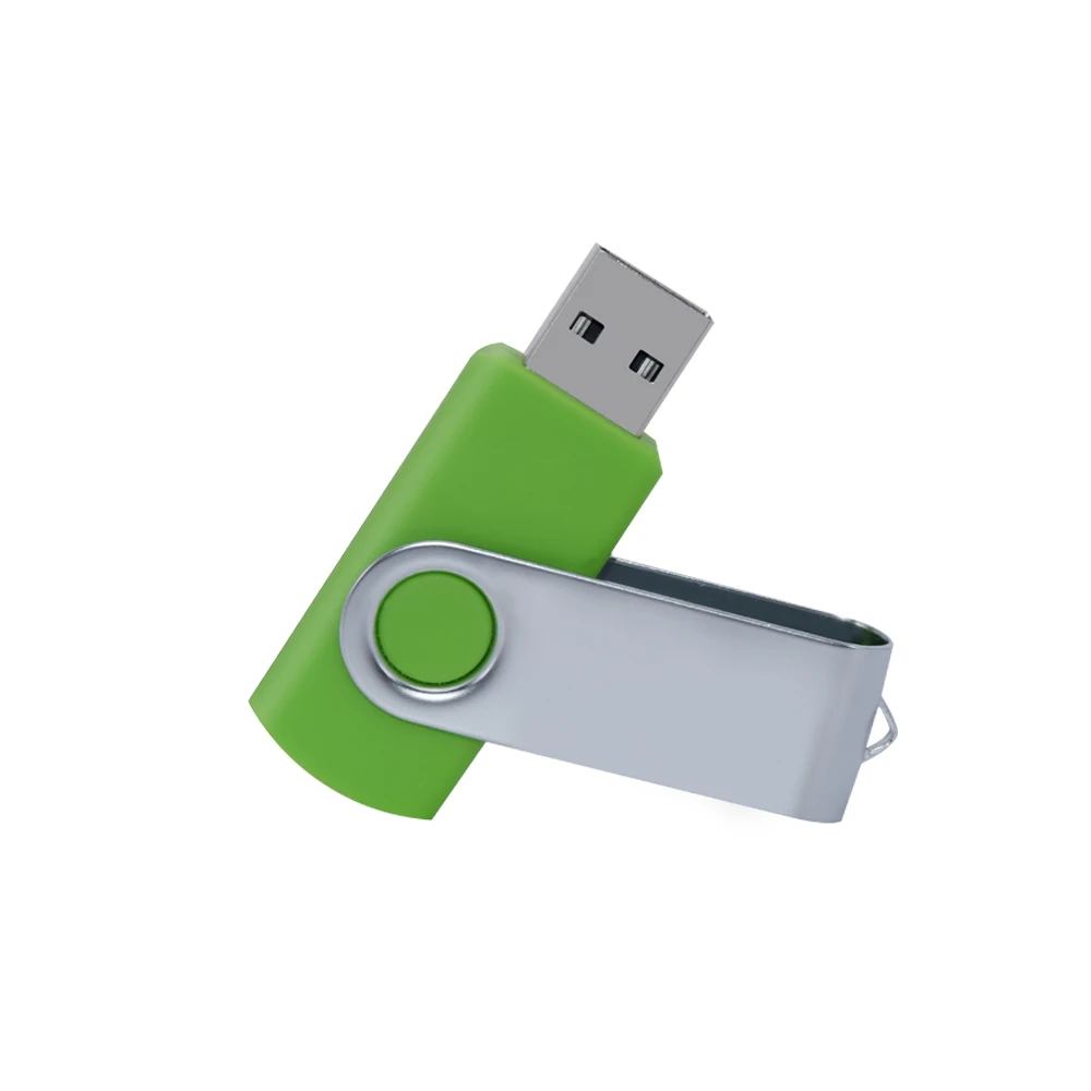 Pendrive giratorio de Metal, de 32GB unidad Flash usb, 16 Giga, 64 128 GB, 2,0: Azul / 8 GB