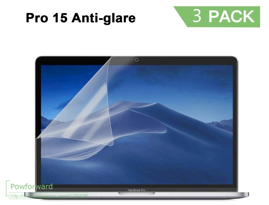 3 Stks/partij Anti Glare(Mat) screen Protector Voor Mac Book Pro 15 Inch Model A1707 A1990 Macbook Pro 15 Screen Protector