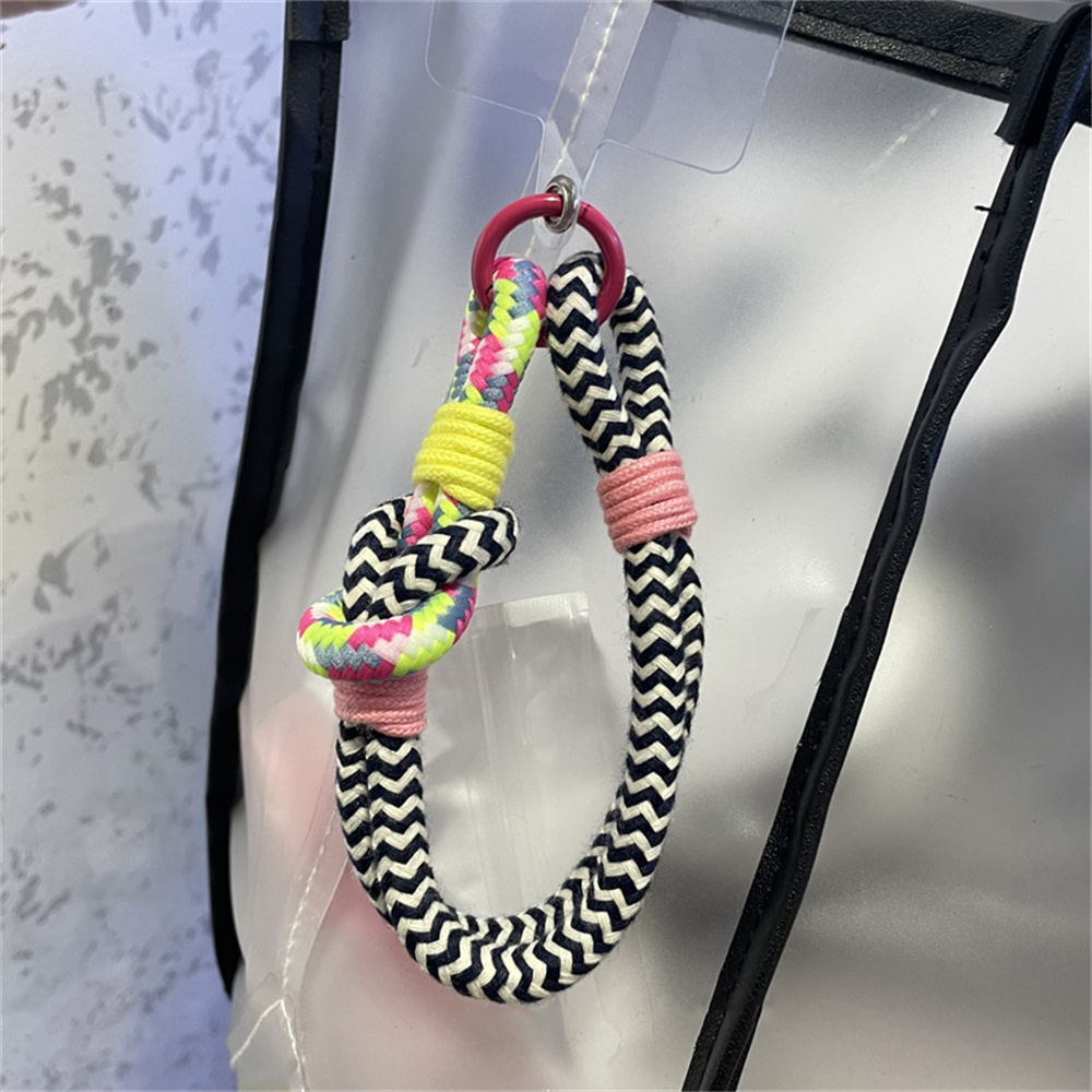 Korea Mobile Phone Lanyard Hanging Decoration Can Be Carried Twist Rope Anti-loss Pendant Strong Wrist Short Straps Band