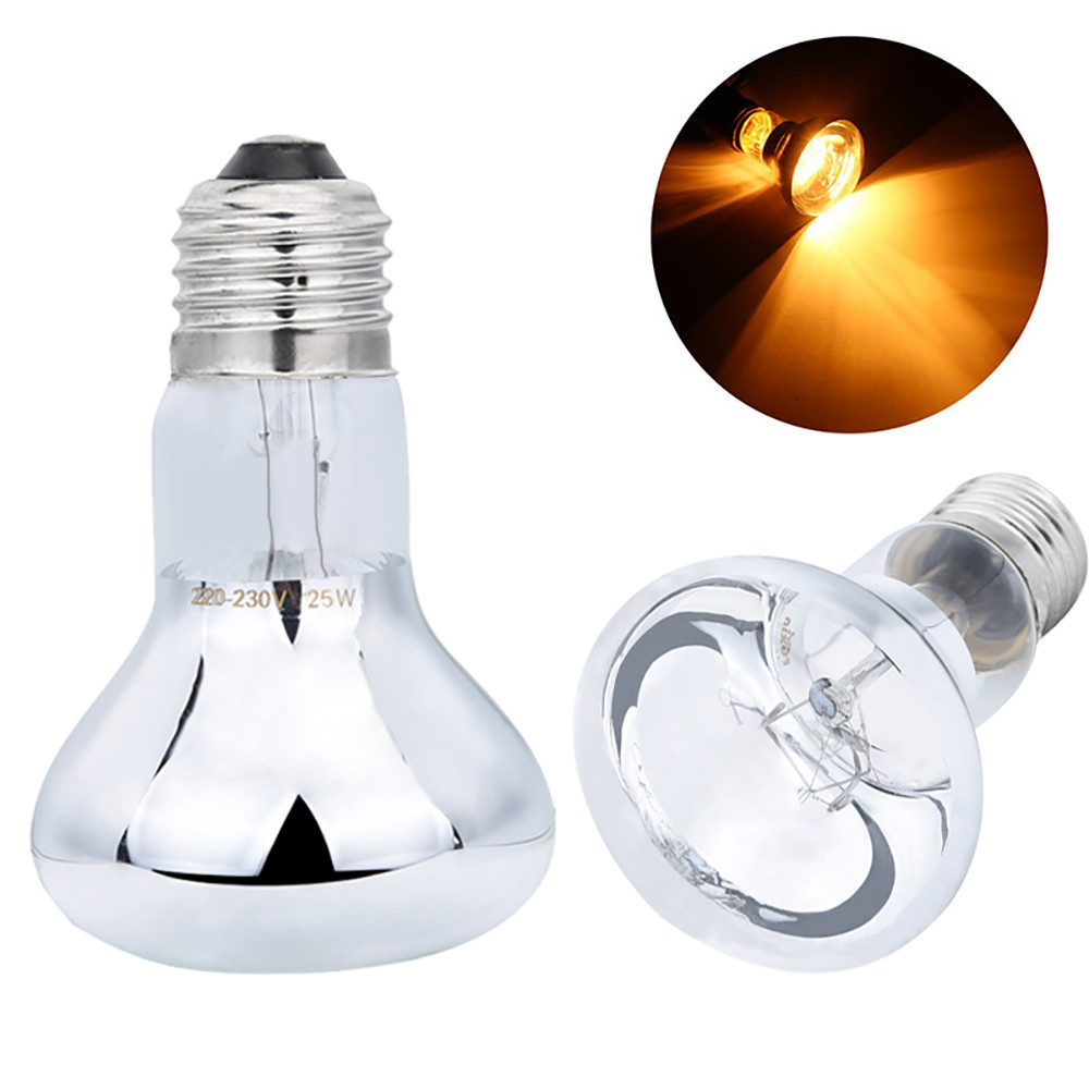 50W 220-240V Pet Heating Lamp Night Amphibian Bird Snake Grandmother Simulates Natural Sunlight Lamp Reptile UVA Rays Heat Bulb